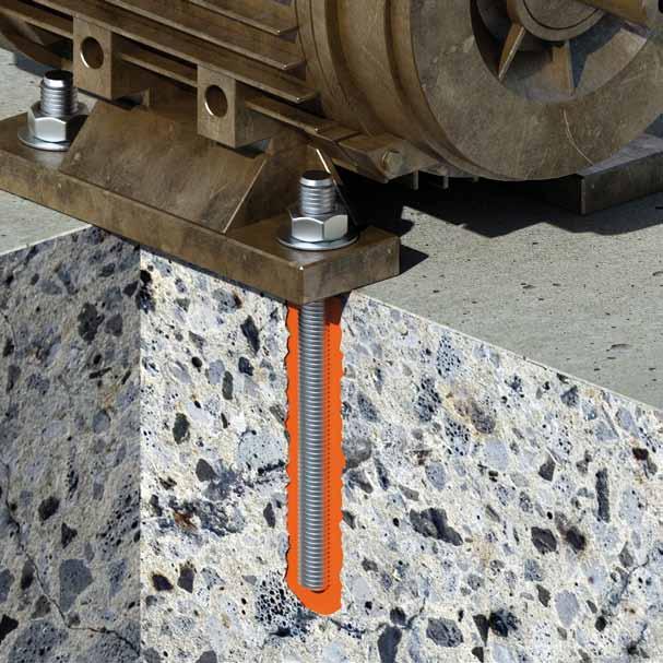 Mapefix VE SF Chemische bevestiging voor zware belasting European Technical Approval post installed rebar European Technical Approval option 7 for non cracked concrete TOEPASSINGSGEBIEDEN Mapefix VE