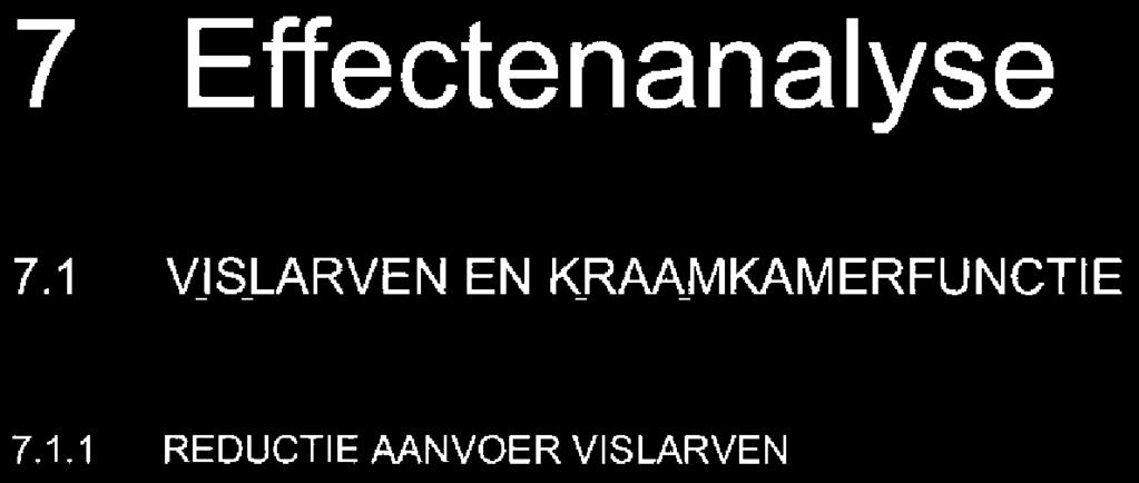 Voor Tong zijn de effecten zeer klein, 0-4%. De omvang van het effect op de Scholaanvoer toont beperkle verschillen tussen de gebieden, met een maximale afname van 6%.