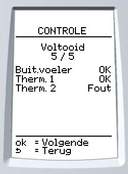 nstallate nstellen (nstelbaar tussen 0 C en 80 C - fabreksnstellng: 7 C) Druk op de toets Bj een nstallate met ModuZone Z, voert u waarden n van de lage- en hogetemperatuurzones Druk op de toets