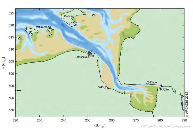 Invloed verplaatsen spui Oude Zeesluis naar Pier van Oterdum op waterbeweging Delfzijl toen er een sluiswachter aangesteld werd. Dit was het begin van het ontstaan van het huidige Delfzijl.
