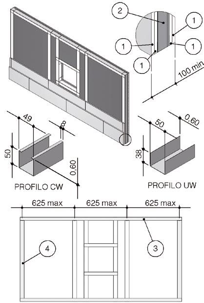 De testresultaten verkregen bij een type wand/vloer zijn ook van toepassing op alle wanden/vloeren van hetzelfde type met hogere dikte en/ of soortelijke massa.