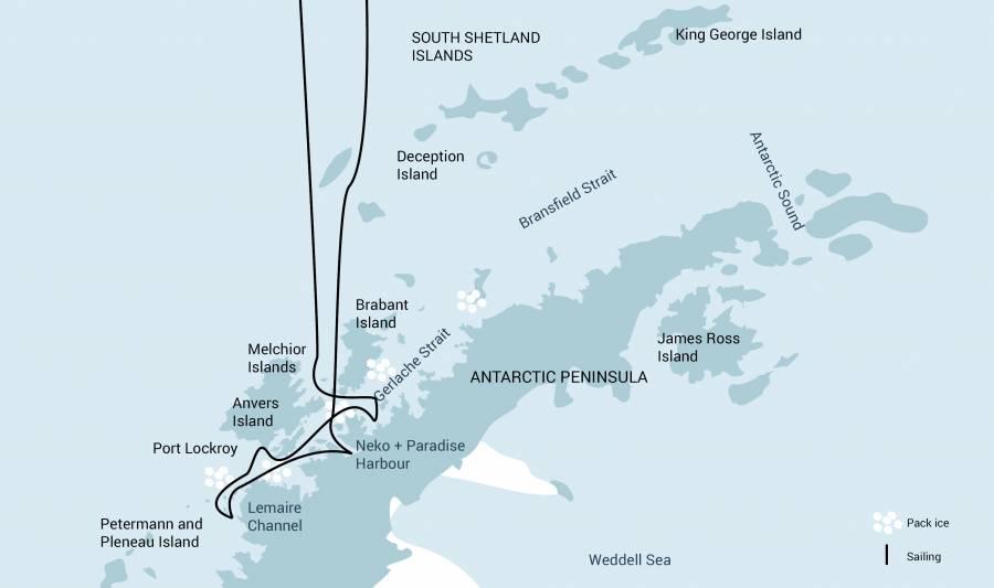 Antarctic Peninsula - Walvis spotten Op zoek naar de reuzen van de zee Titel: Reisdatum: Reiscode: Duur: Schip: Inscheping: Ontscheping: Taal: Meer over: Antarctic Peninsula - Walvis spotten 19 mrt -