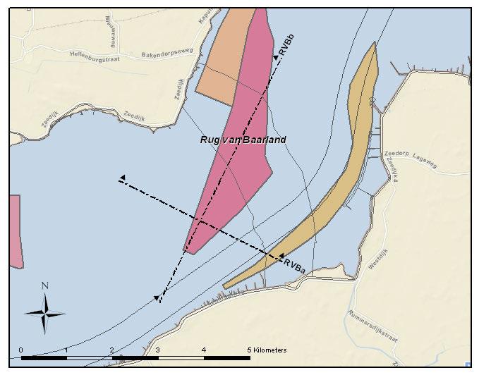 Figuur 4-3: Kaart van stortzone Rug van Baarland met