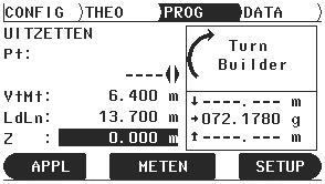 Builder, Het uitzetten 52 3 Draai