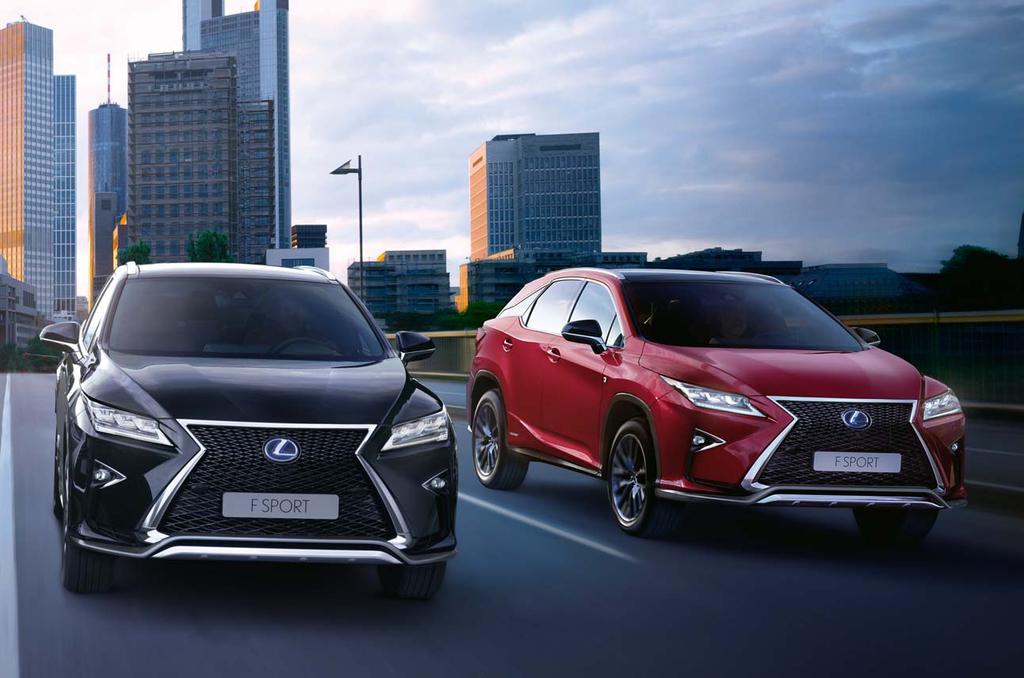 RX 450h F SPORT Line: De kracht van de Lexus Hybrid Drive, F SPORT onderstel met Adaptive Variable Suspension en directere