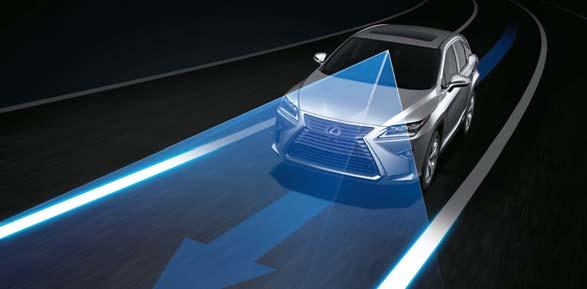 GEAVANCEERDE VEILIGHEID Elke nieuwe RX 450h is uitgerust met ons innovatieve Lexus Safety System +.