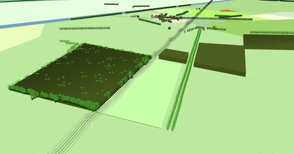 Dit schaalniveau van het Landschappelijk Hoofdpatroon komt overeen met het schaalniveau van het nationale elektriciteitsnet.