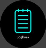 3.17. Logboek U kunt naar het logboek gaan vanuit het startprogramma. Blader door het logmenu door op de rechterboven- of -onderknoppen te drukken.