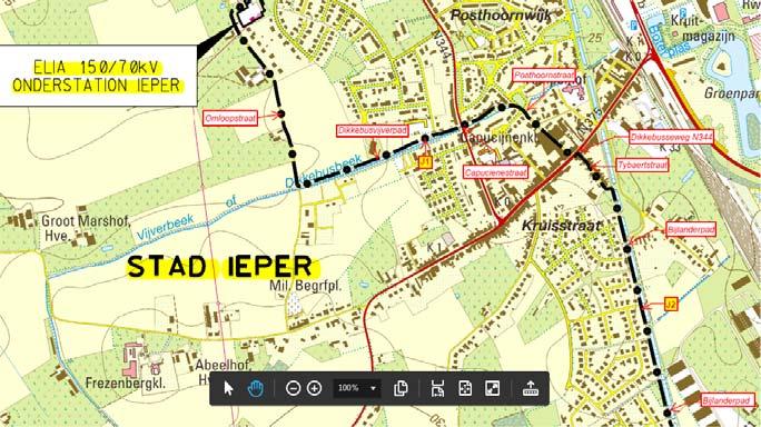 Traject : Omloopstraat, Dikkebusvijverpad,