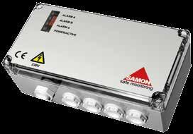 CO2 TRANSKRITISCH Samon Permanente lekdetectie systemen. Elektronische gaslekdetectie systemen ( G range). - Microprocessor geregeld met status weergave middels LED s.