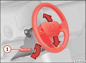 L/R Door de knop naar de juiste stand te brengen, stelt u de buitenspiegel aan de zijde van de bestuurder (L, links) en aan de zijde van de bijrijder (R, rechts) in de gewenste richting in.