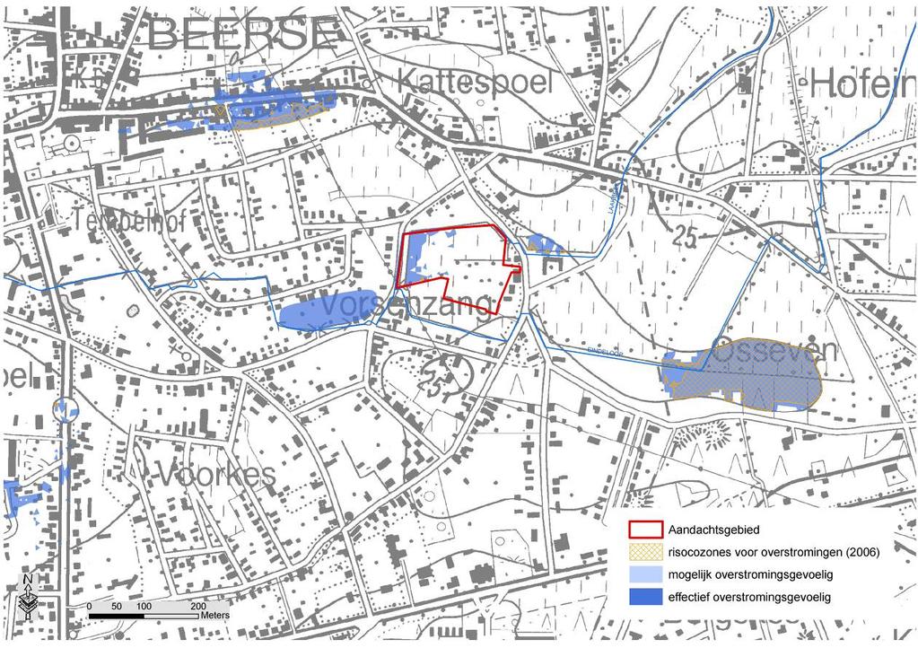 Figuur 9: Situering watertoetskaart overstromingsgevoelige gebieden