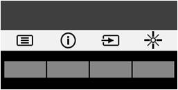 1. Als de monitor nog niet aan staat, drukt u op de aan/uit-knop om deze in te schakelen. 2.