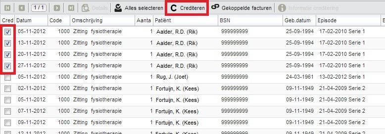 4 Een factuur crediteren Een factuur crediteert u in Abakus in het detailscherm van de factuur (Ga naar Dashboard Beheer facturen dubbelklikken op de factuur).