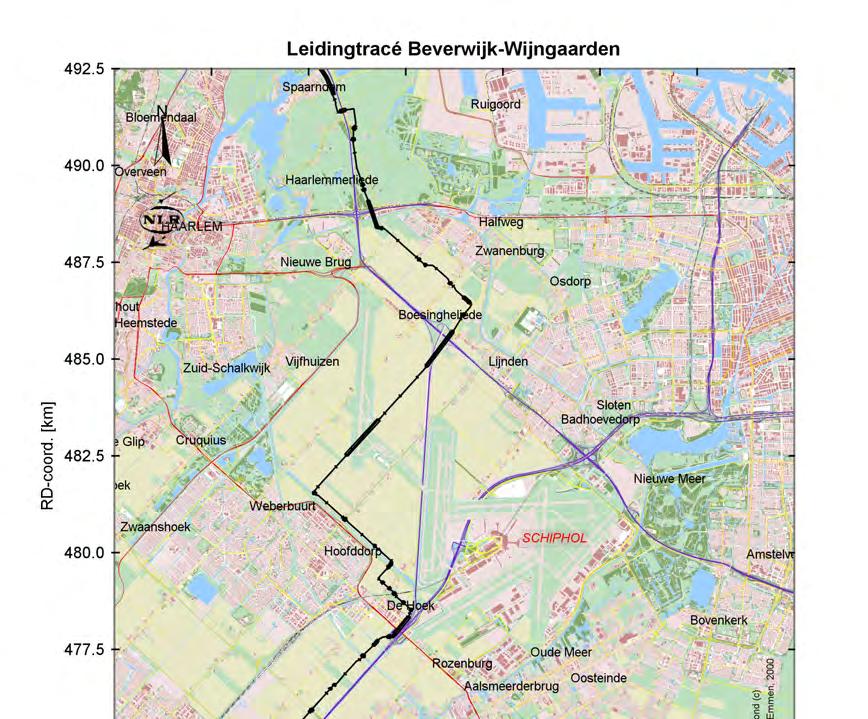 NLR-CR-2011-245-V-2 1 2 Polderbaan 4 3 Zwanenburgbaan 5 Buitenveldertbaan 6 Kaagbaan Aalsmeerbaan Topografische ondergrond Copyright Topografische Dienst Kadaster, Emmen, 2007 Figuur 2.