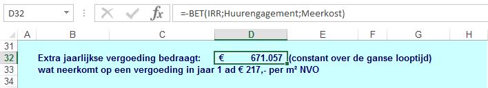 Oplossingen A1) en B1): A1) jaar extra huur NHW 0 0-7.000.000 1 577.704 538.903 2 589.258 512.762 3 601.044 487.890 4 613.064 464.223 5 625.326 441.705 6 637.832 420.279 7 650.589 399.892 8 663.