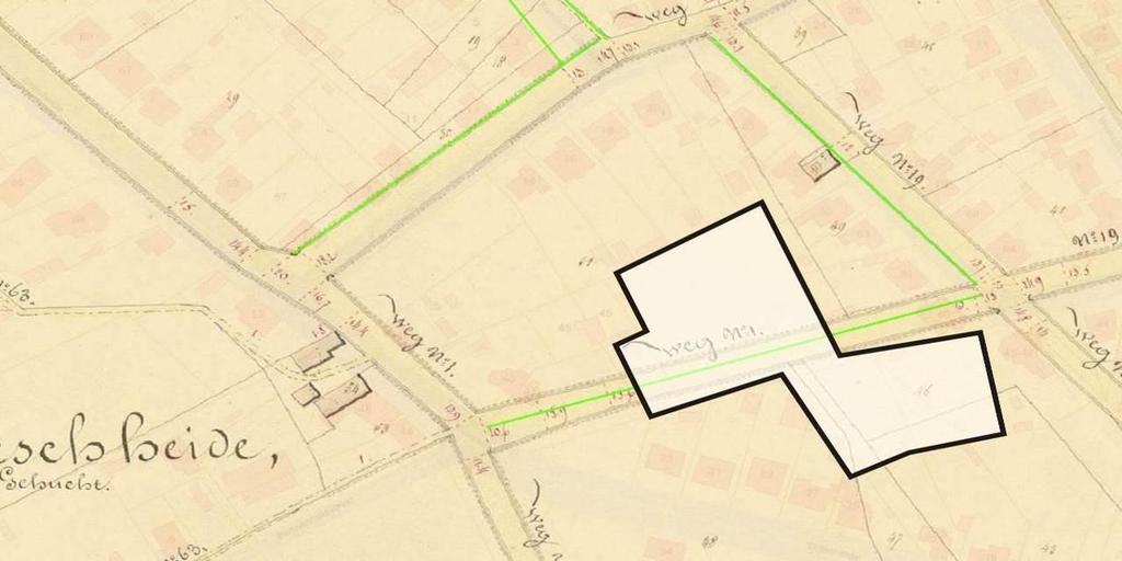 9.3. Atlas de buurtwegen Figuur 28: atlas de buurtwegen Buurtweg 7, die oorspronkelijk van oost naar west door het plangebied liep werd afgeschaft.