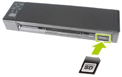 Uitschakelinstellingen 1. Als de scanner gebruikt wordt in de SD-modus en niet aangesloten is op een voedingsbron, dan wordt de scanner na 5 minuten automatisch uitgeschakeld. 2.