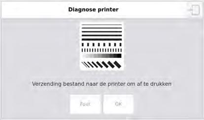 Diagnose van de printer.