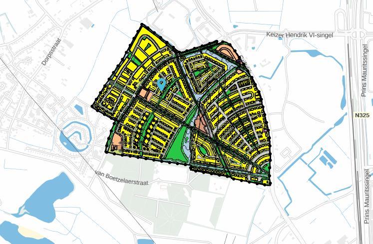 Afbeelding 5.24 Plangebied bestemmingsplan Nijmegen Woonpark Oosterhout 2013.