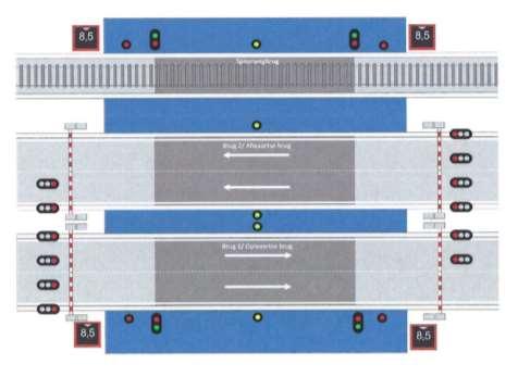 1.10.2 MAXIMUM DIEPGANG De maximum toegelaten diepgang vanaf het Verbindingsdok naar het Noorden toe is 7,30m en naar het Zuiden toe 6,50m.