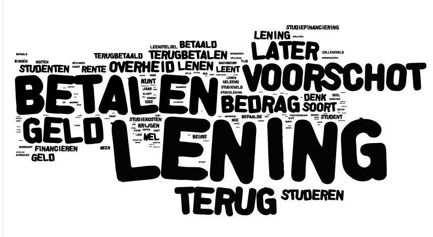 Spontane bekendheid De spontaan genoemde zaken als wordt gevraagd naar de kennis over de plannen zijn: Tabel 1 - Spontane bekendheid van de veranderingen in de studiefinanciering Spontane kennis van