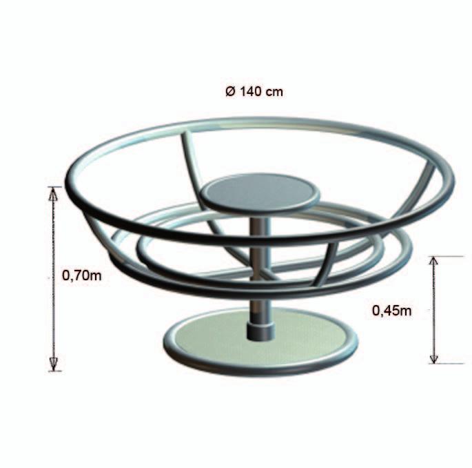 caroussel: 1,40m, zithoogte: 0,45m 19