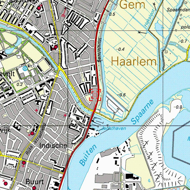 Kadastraal plan Haarlem - Vndelweg Lijsterstraat 6469 Omgevingskaart 0 m 125 m 625 m