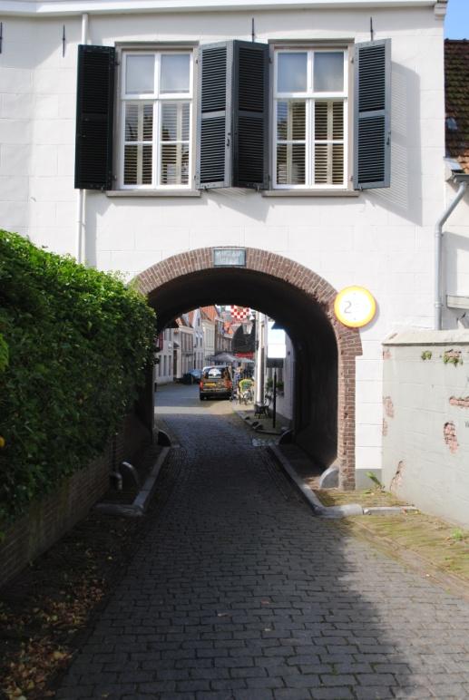 De moeite waard om rond te kijken. 11. Maasdijk volgen en spoor kruisen, richting Neerlangel.