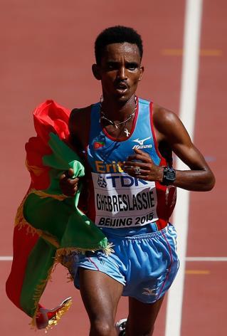 4.3 Biografieën mannen Ghirmay Ghebreslassie (Eritrea) Geboortedatum: 14 november 1995 Woonplaats: Asmara, Eritrea Persoonlijk record: 1.00.