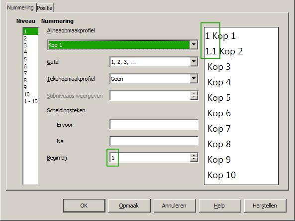 De knop LE vertegenwoordigt het einde van de hyperlink. (Deze knop verschijnt niet op de standaard regel Structuur.) De knoppen LS en LE zijn onderdeel van de instelling van de knop Hyperlink.