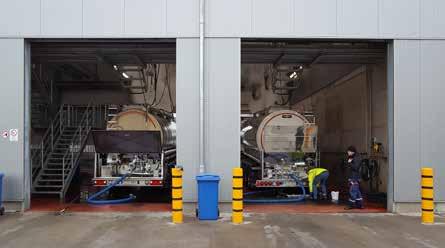 MTR MANNHEIM (DE) Moderne levensmiddelenreiniging voor ISO tankcontainers en tankwagens In december 2016 is de levensmiddelenreiniging bij MTR in Mannheim in gebruik genomen.
