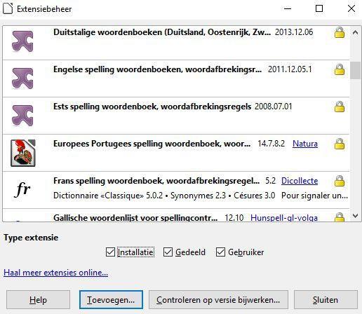 Functies met extensies toevoegen Een extensie is een pakket dat in LibreOffice kan worden geïnstalleerd om een nieuwe functie toe te voegen.