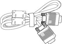 1 Inhoud verpakking Voedingskabel 1,8 m VGA-kabel (VGA naar VGA) 1,8 m USB-kabel (USB-A naar USB-B) Afstandsbediening Cd met