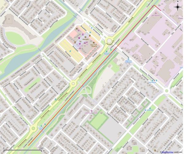 Figuur 13 FN-curve van de kilometer met de hoogste overschrijdingsfactor van gastransportleiding W-532-09 in de huidige situatie.