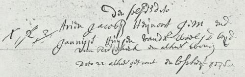Den 24 november [1686] Huijgh Woutersz van