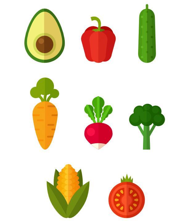 9. bouw een Poster samenstelling stap 1 groot! Nu hebben we het aantal gezonde groenten klaar.
