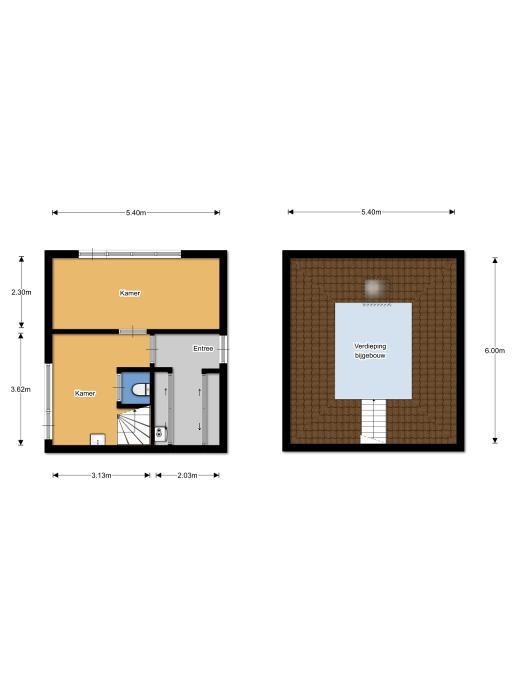 HUIZEN, BREEZAND 5 Plattegrond BIJGEBOUW