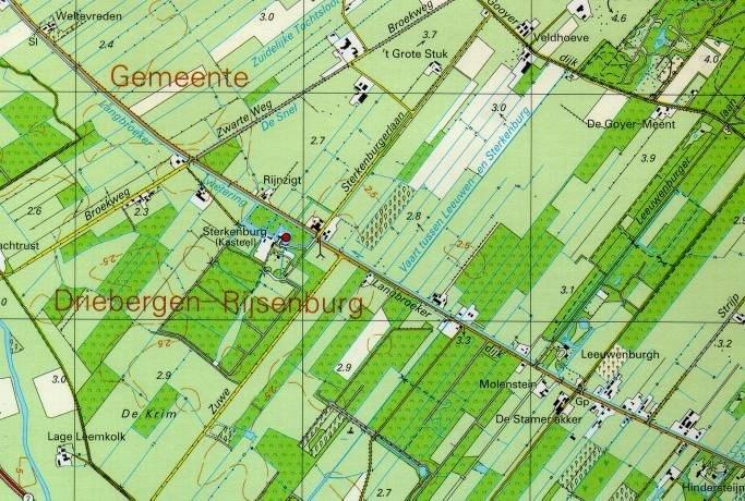 BUITENGEBIED COULISSELANDSCHAP LANGBROEKERWETERING 5 Deelgebied Langbroekerwetering beslaat het buitengebied ten zuiden van de N225.