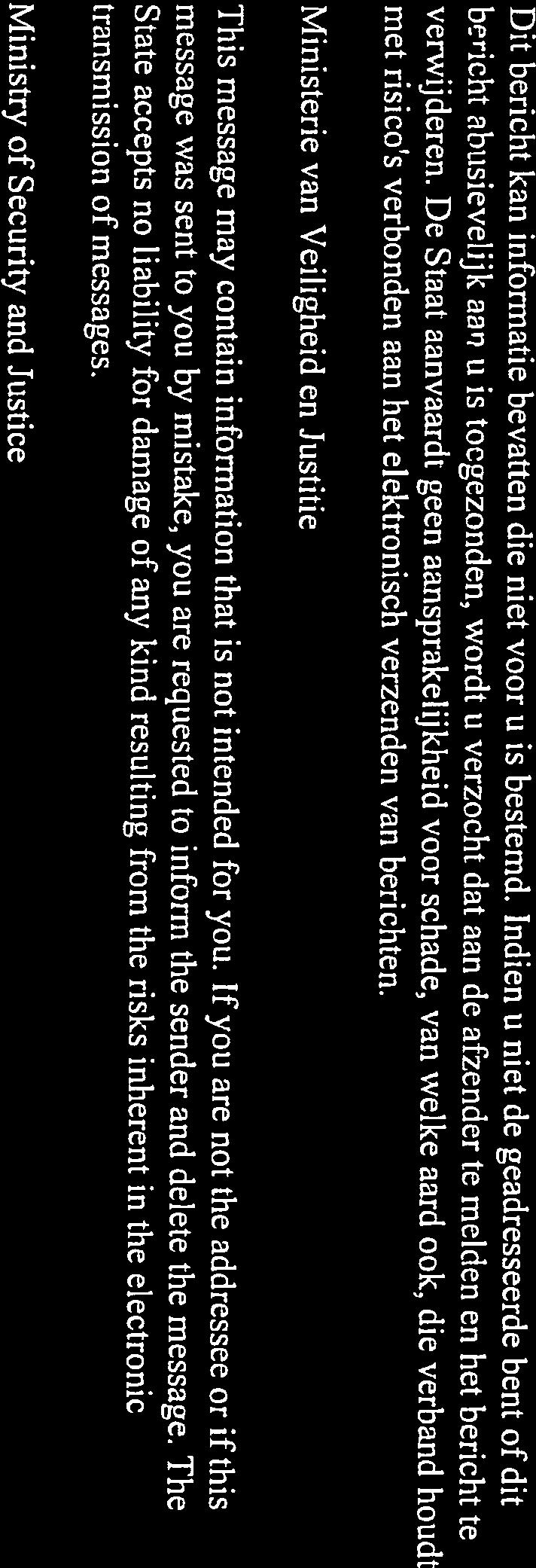Gri Afd. Juridische, Bestuurlijke en Operationele Zaken 7 Ministry of Security and Justice transmission of messages.