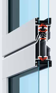 ALR F42 Thermo, in combinatie met de dubbele Klima-ruit en het ThermoFrame, biedt de beste warmte-isolatie Voorbeelden van deuruitvoeringen Deurbreedte tot 4500 mm (voorbeelden 4500 4500 mm)