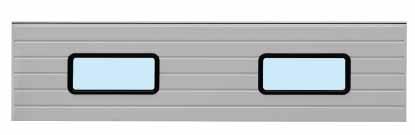 Aluminium glaspanelen Normaal profiel Glasomraming: geanodiseerd E6 / C0 (vroeger E6 / EV 1) zonder / met thermische onderbreking Doorkijkmaten: volgens uitvoering Dwarsstijlprofiel: 52 mm, optioneel