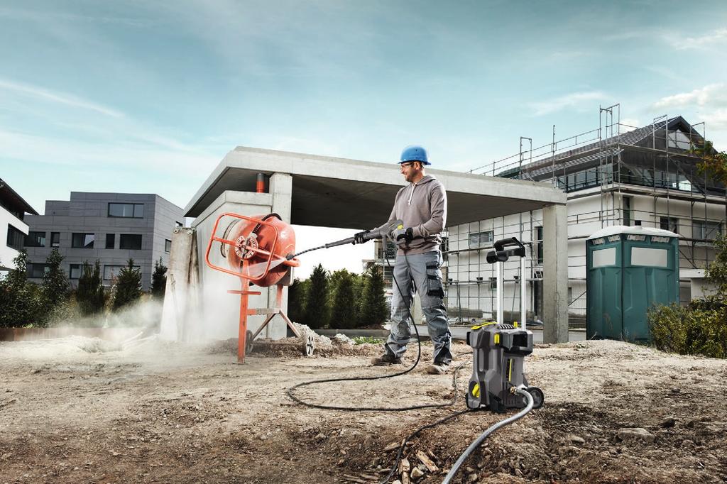 Technische gegevens en uitrusting HD 5/11 P Plus Automatische drukontlasting Voor staand en liggend gebruik Bespaart energie en tijd: het EASY!Force hogedrukpistool en de EASY!Lock snelkoppeling.