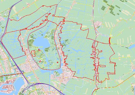 Ontwerp Natura 2000 beheerplan Polder Ilperveld, Varkensland, Oostzanerveld en Twiske Provincie Noord-Holland 18 2.2.6 Bebouwing en infrastructuur Aan drie zijden van het Natura 2000-gebied liggen rijkswegen.