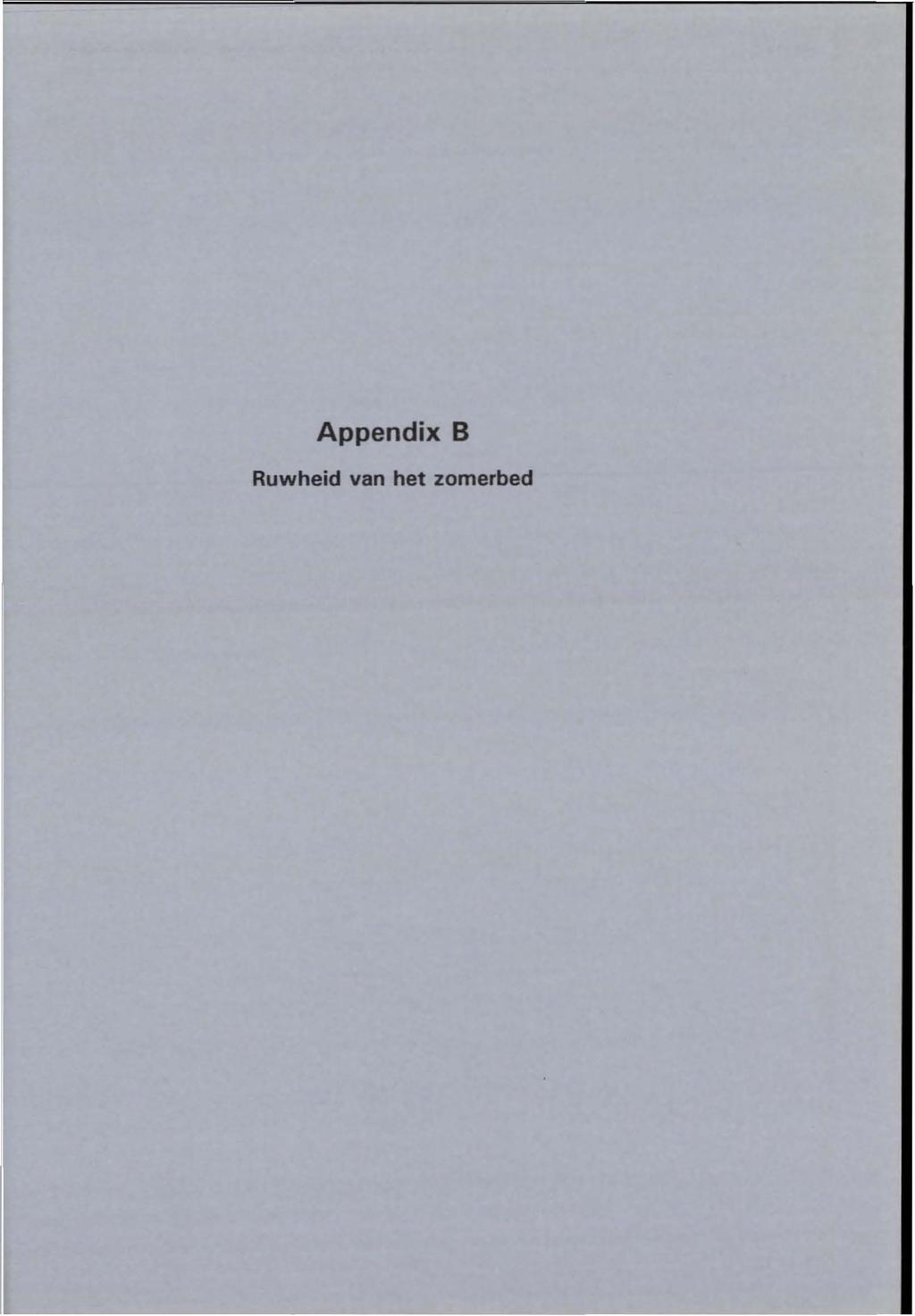 Appendix B