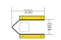 110D 1100 500 uit staal, voor de bescherming bij