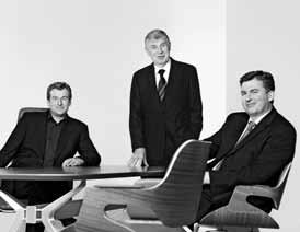 De tweede en derde generatie bedrijfsleiders: Helmut, Werner en Joachim Link (v. l. n. r.) Interstuhl Het denkbeeld van een Duitse ondernemer en ontwikkelaar op wereldreis.