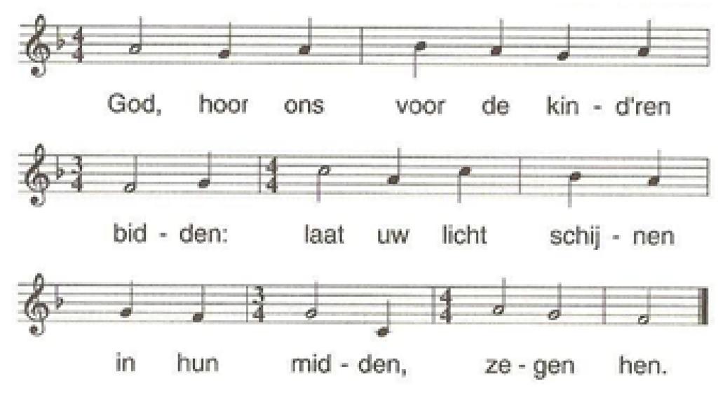 3. Jij huilt nog van verwondering maar jij hoort hier, in onze kring het water wacht, die diepe zee geeft jou een taal, een teken mee. refrein 4.