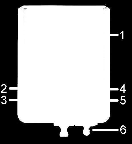 1 Overzicht 1 Display 2 Alarm-LED, knippert bij alarm rood 3 QR-code, om de gegevens van het instrument in de Testo cloud direct op te roepen 4