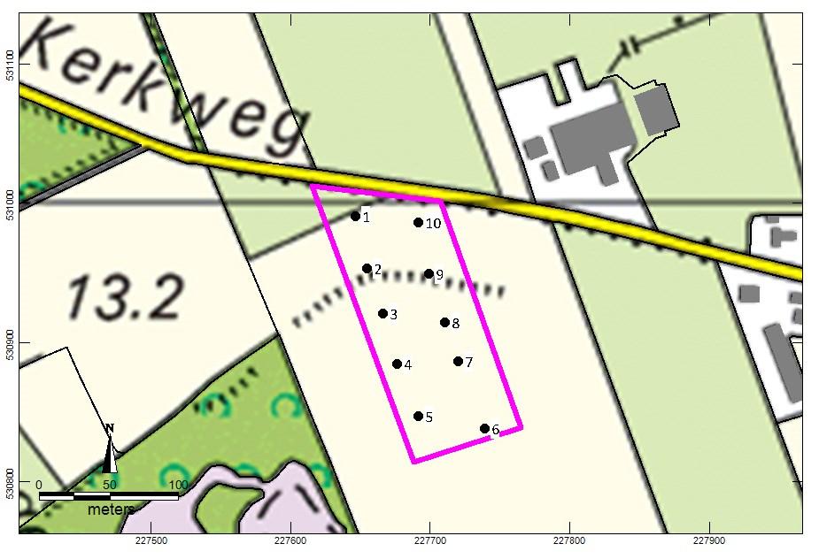 2 Gegevens plangebied 2.1 Beschrijving plangebied Het plangebied is gelegen ten zuiden van het perceel Kerkweg te Pesse.